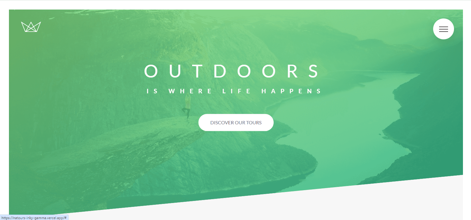 Natours: A tourism Website
